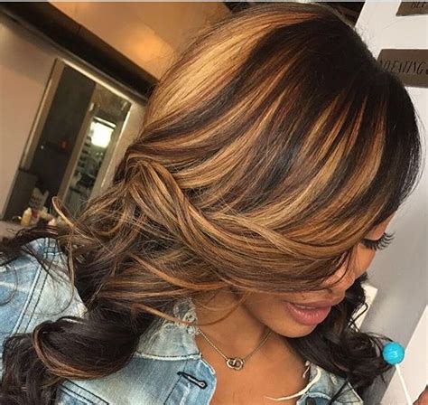 african american hair blonde highlights|natural black hair with highlights.